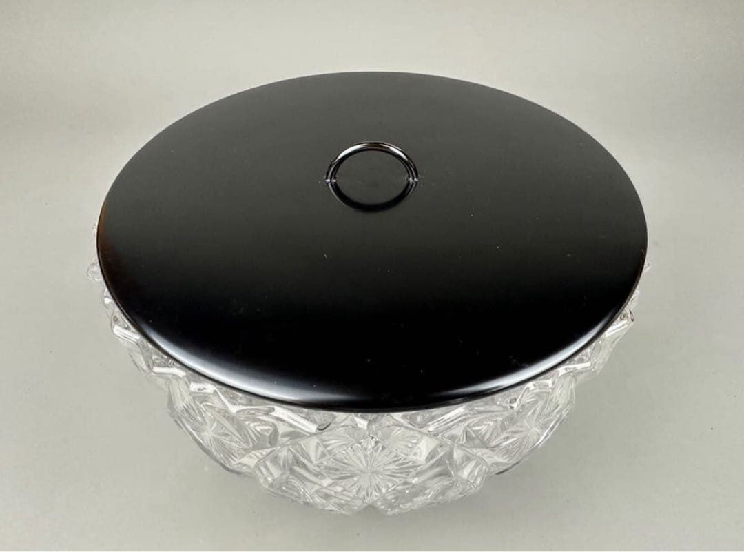 茶道具 江戸切子 義山 鉢 水指 箱入り ギヤマン ガラス 硝子 工芸 民藝