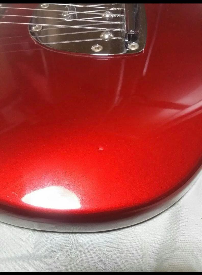 けいおん 中野梓モデル ムスタング エレキギター 赤 ボディ