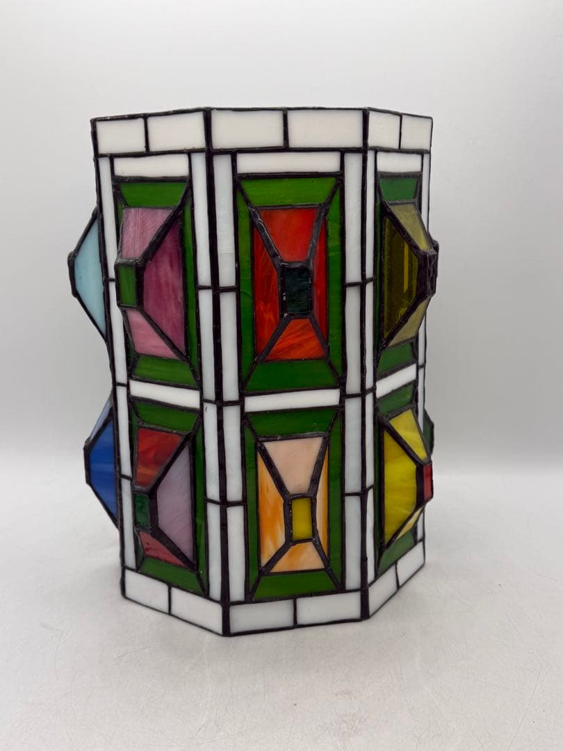 時代　ステンドガラス　ランプシェード　インテリア　置物　送料込み260113