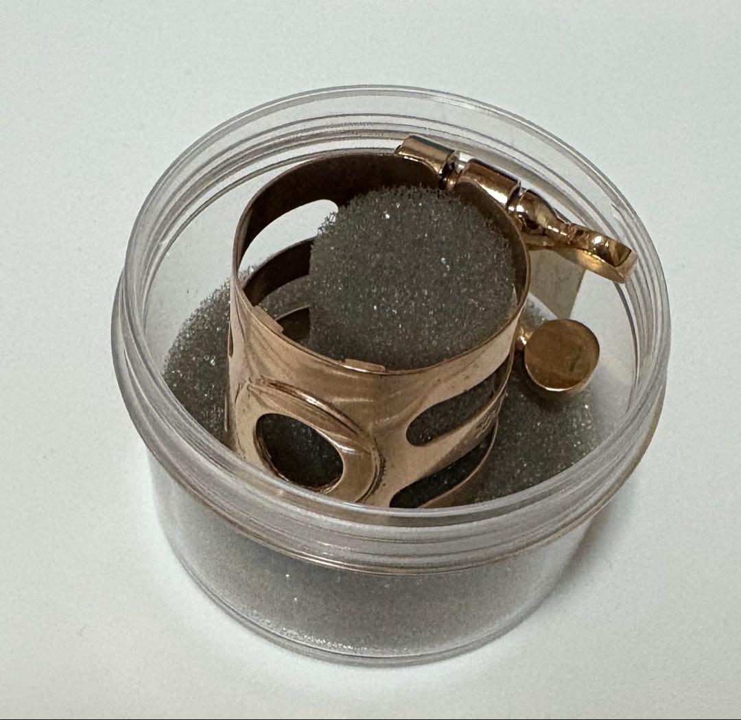 アルトサックス　リガチャー　ウッドストーン　ピンクゴールド　セルマー