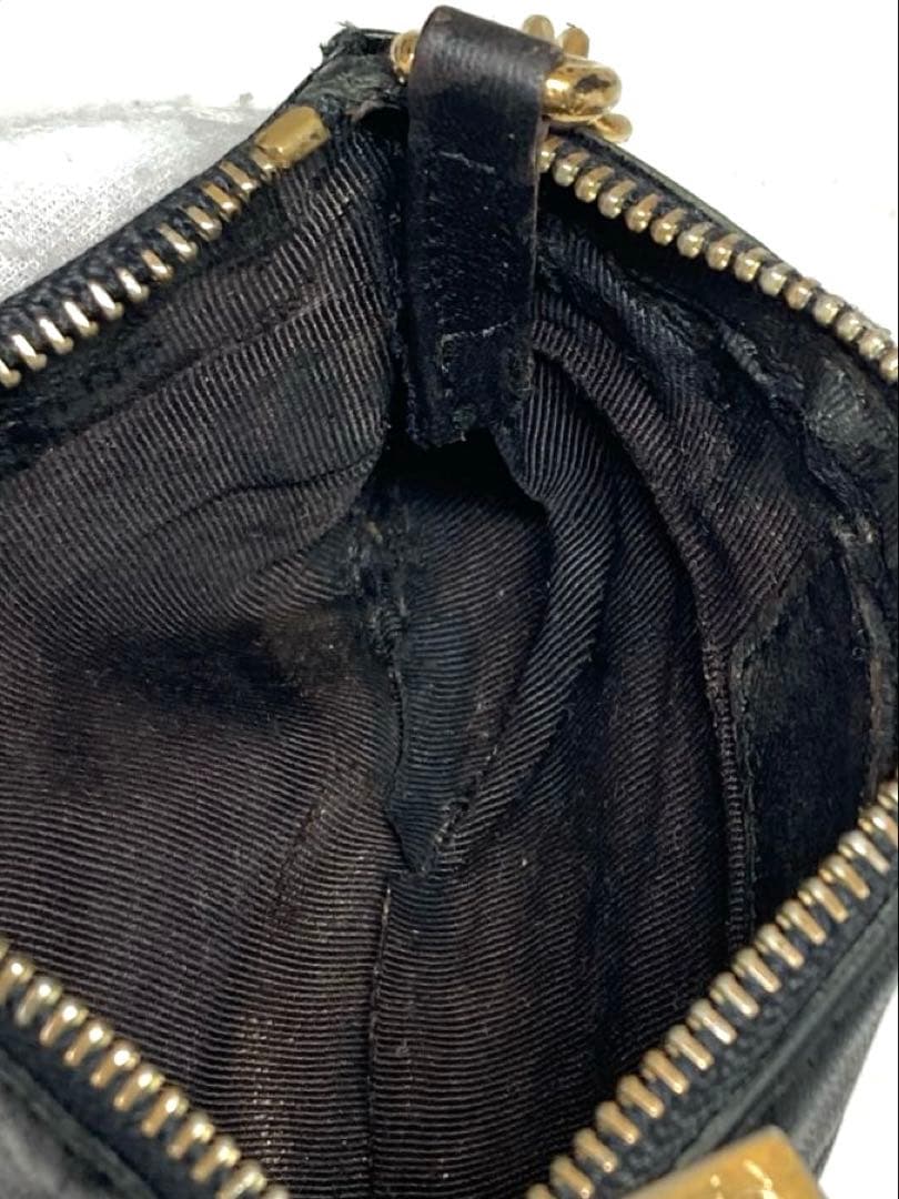 シャネル　チョコバー　レザー　キーリング付き　ケース　カードケース　訳あり