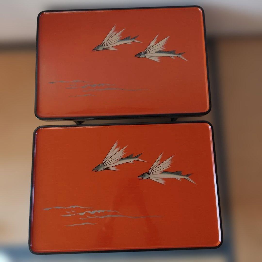 輪島塗 脚付き懐石膳 ２脚