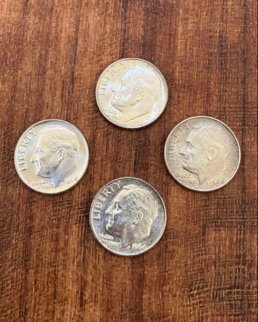 1964 セット② ジョン・F・ケネディ　ハーフダラー　クォーター　ワンダイム