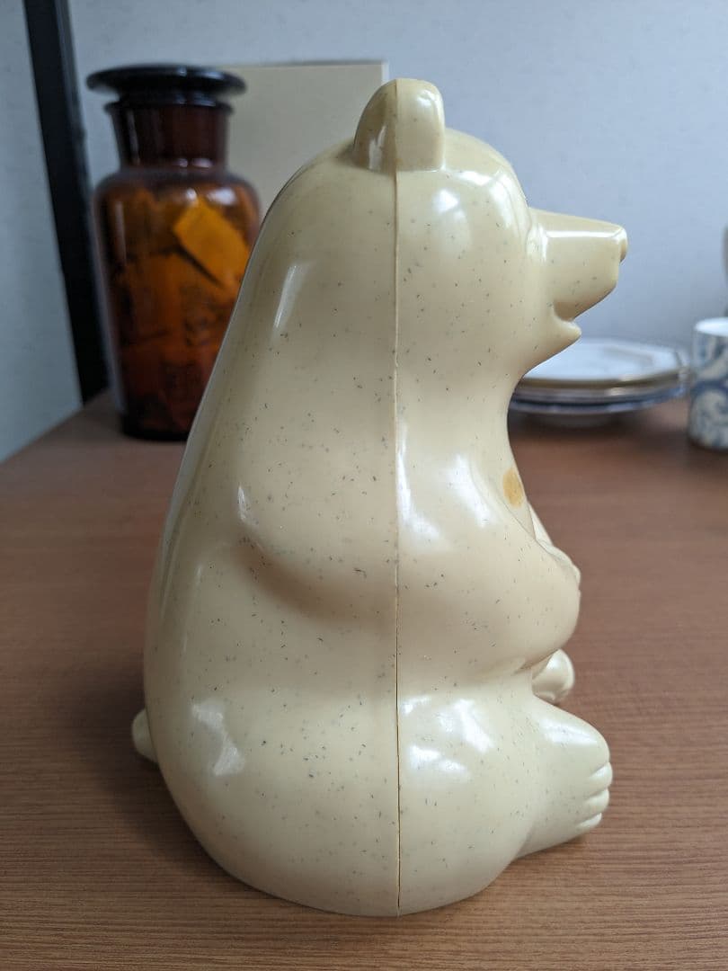 北欧ヴィンテージオリジナルNordea銀行ノベルティ しろくま貯金箱