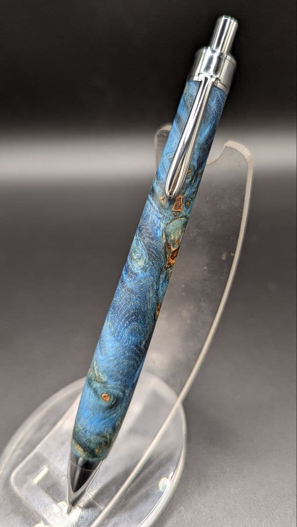 358ペン工房翌檜　スタビライズドウッドバーチバール　木軸シャーペン　ボールペン