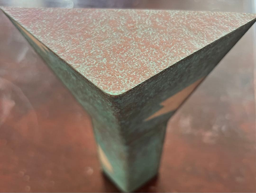 河野三秋　銅緑掛花