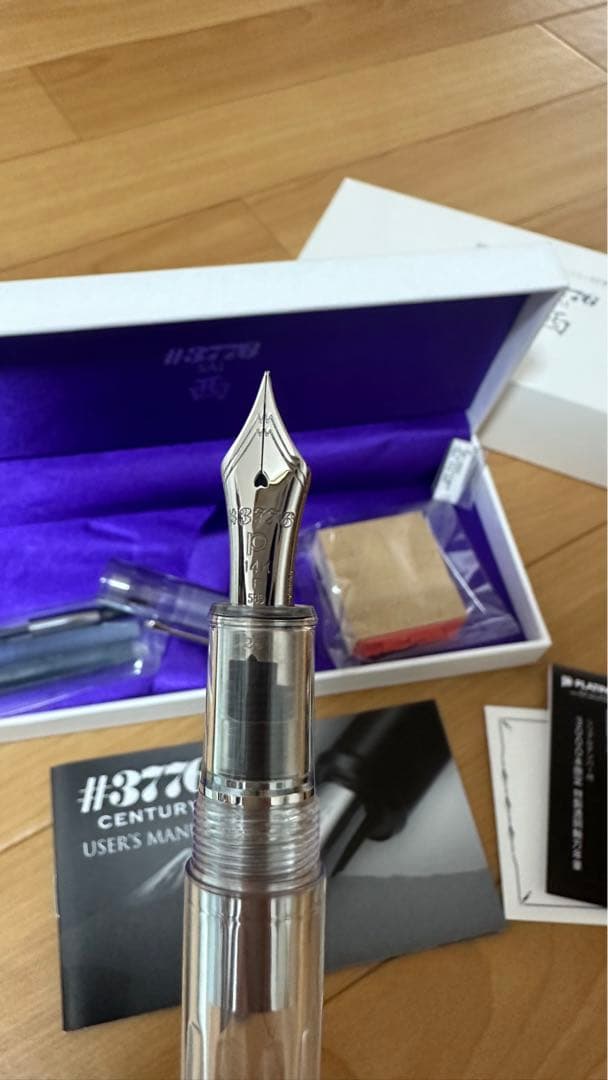 PLATINUM プラチナ 万年筆 #3776 西 sai センチュリー　細字