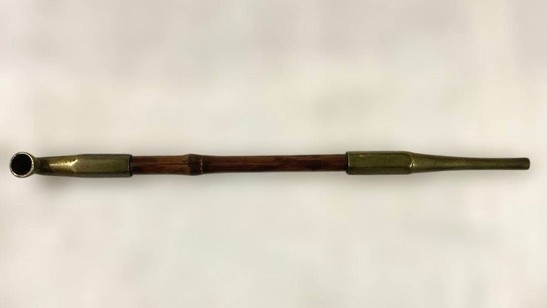 C-18 煙管　煙管入れ　叺　煙草道具　古道具　骨董品　時代物　美術品　工芸品