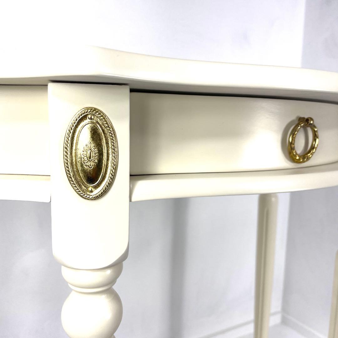 コンソールテーブル　サイドテーブル　インテリア　花台　アンティーク　　ロココ調