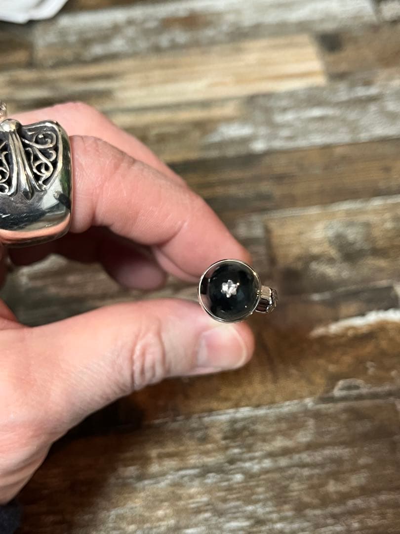 montblanc モンブランボールペンとカフスボタンセット　ダイヤ100