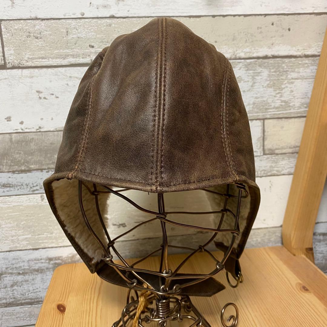 HENSCHEL パイロットキャップ sizeS/M アメリカ製 ムートン