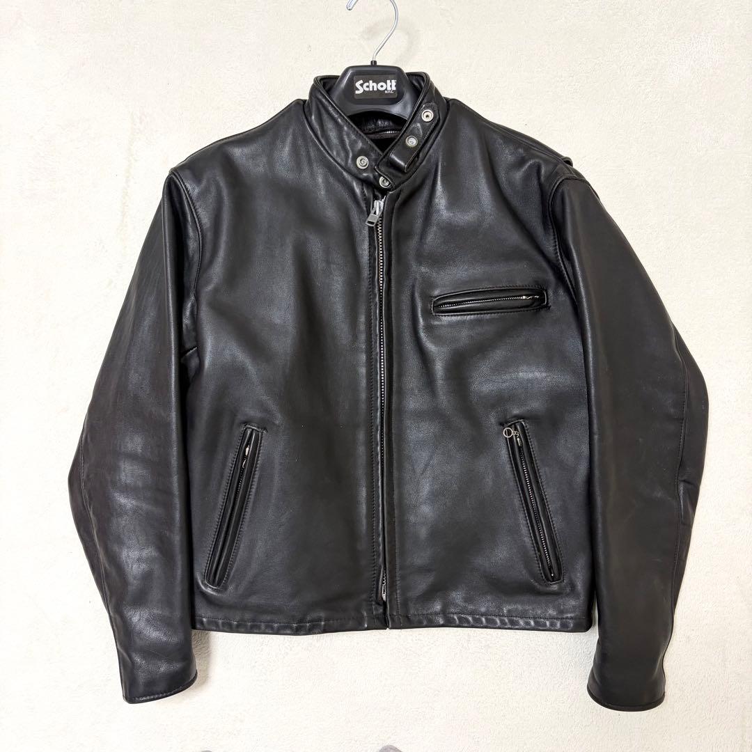 Schott ショット シングルライダース レザージャケット 42サイズ