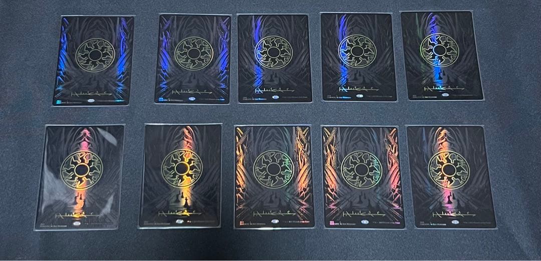 mtg オイルスリック土地　各種10枚セット