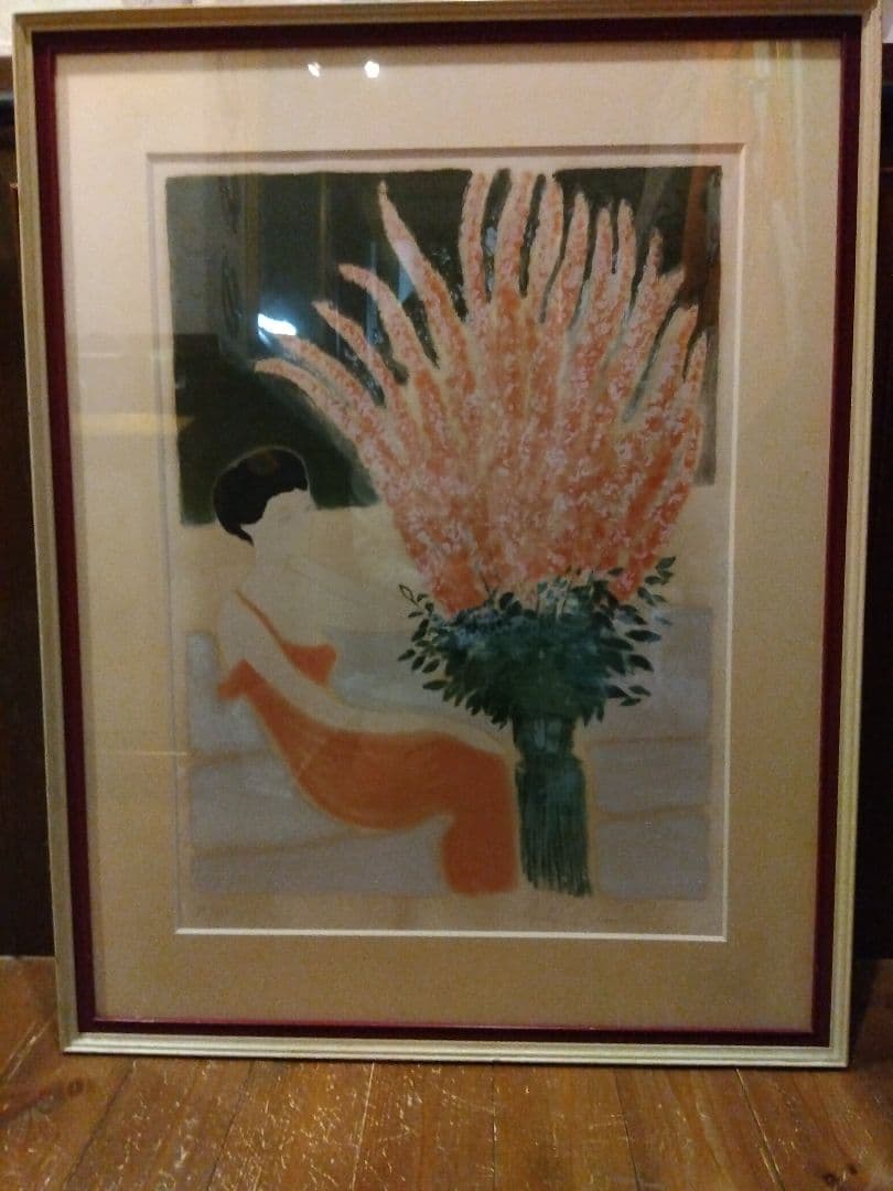 ブラジリエ　額装リトグラフ