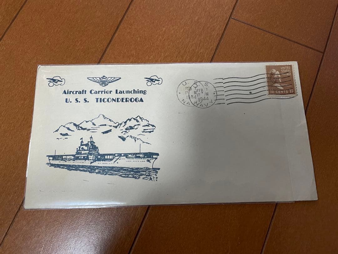 空母タイコンテロガ　浸水記念封筒