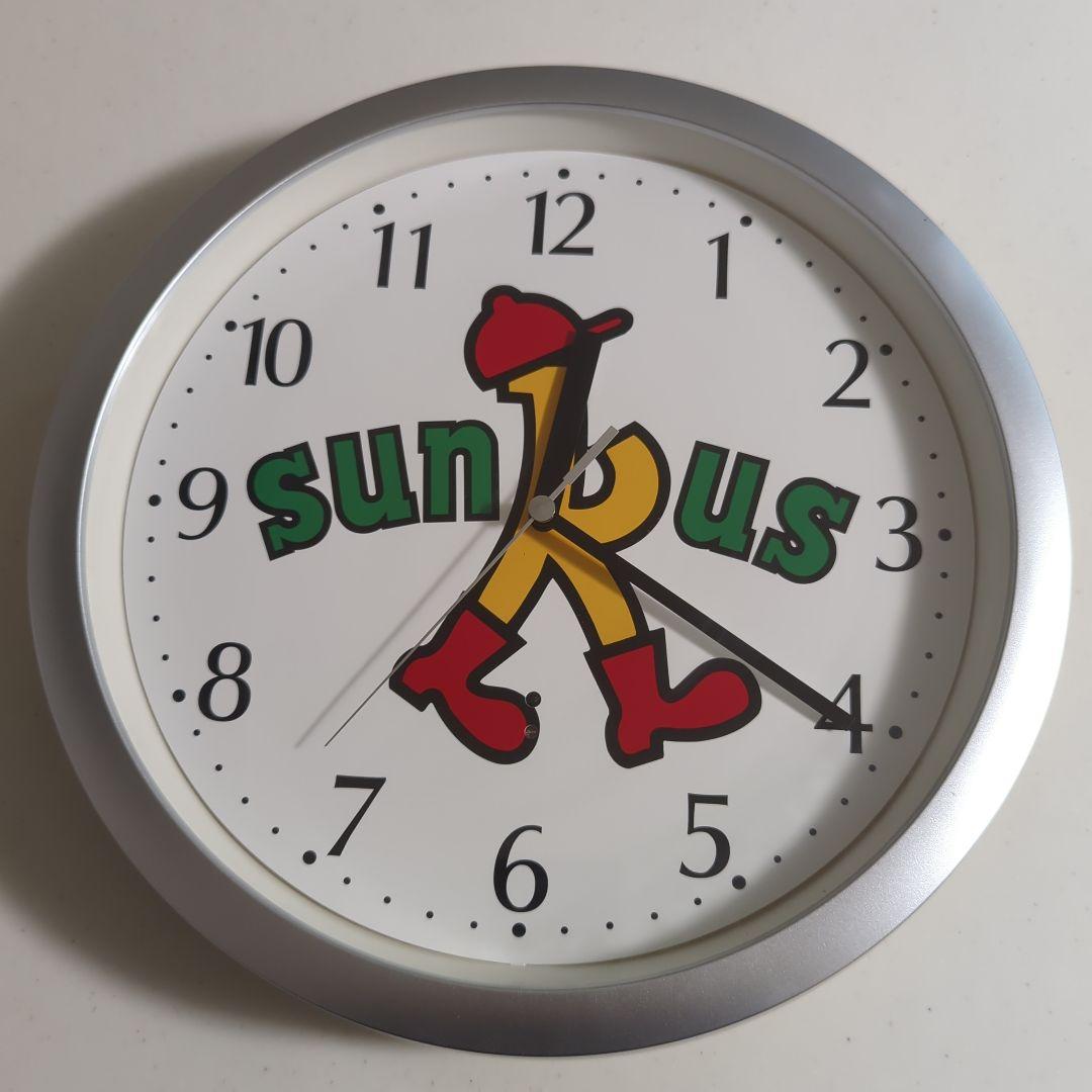 サークルk サンクス 掛時計 カラフルキャラクター