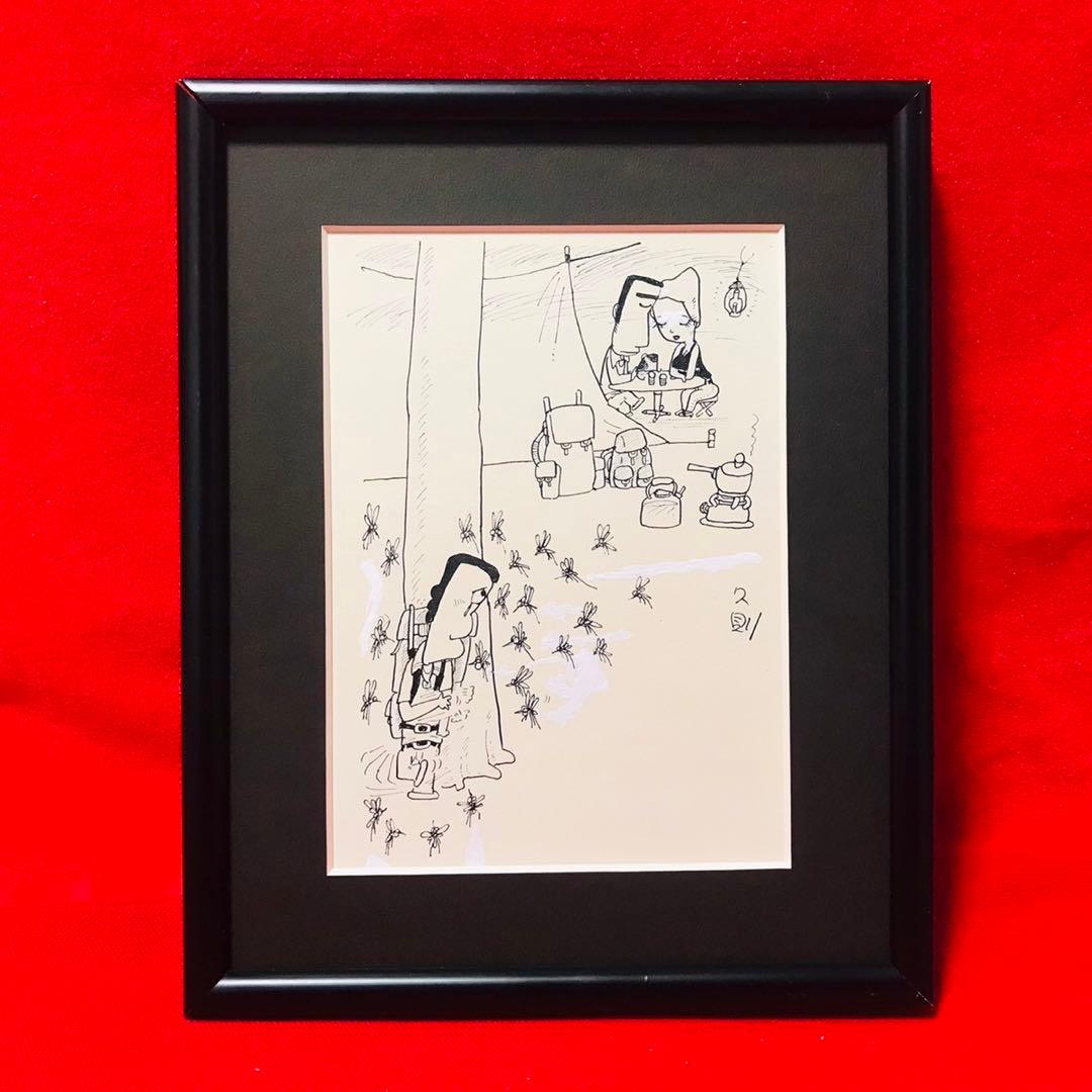 ♦︎直筆原画♦︎岩本久則♦︎ガロ♦︎漫画家♦︎昭和レトロ♦︎イラスト♦︎額装品♦︎