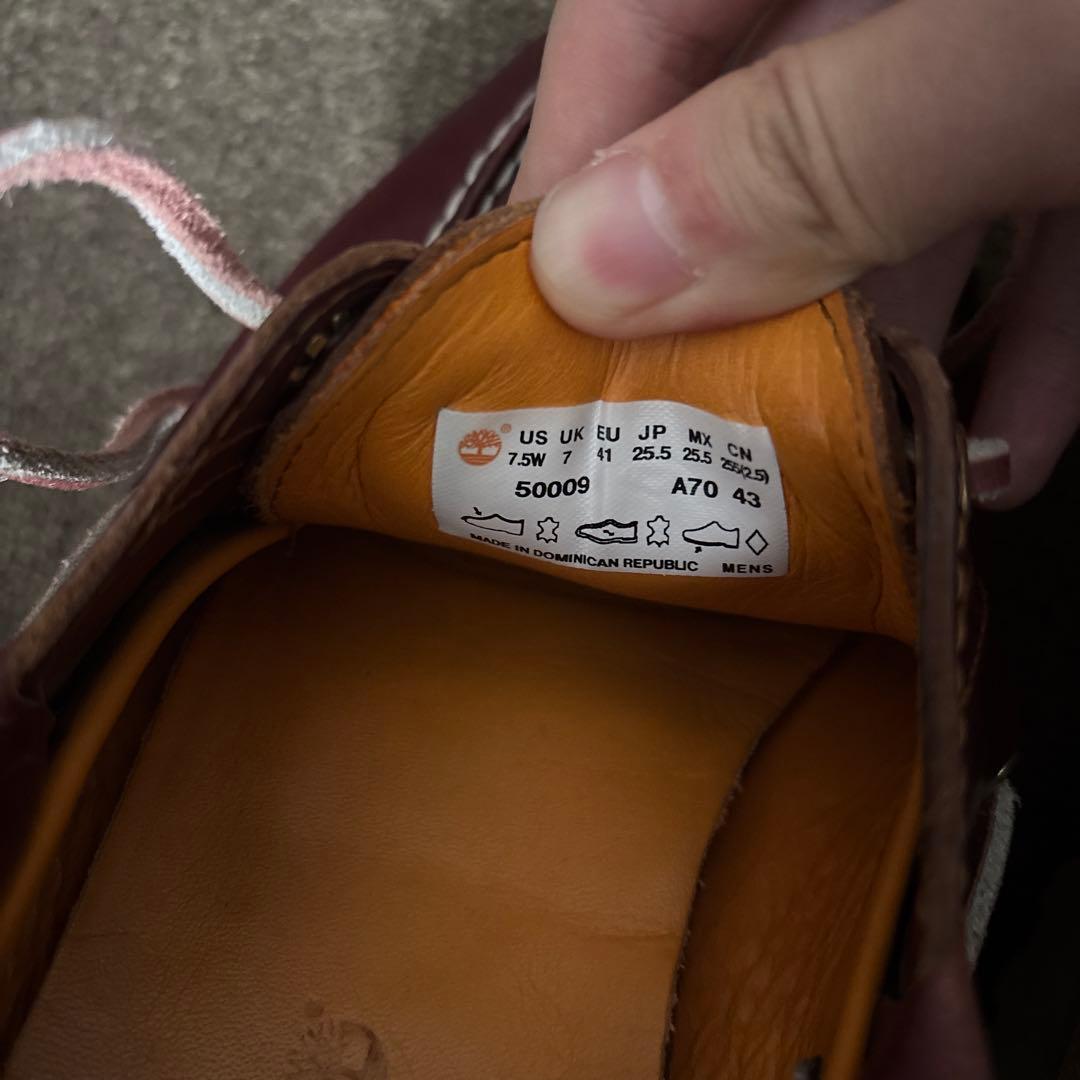 Timberland 3eye バーガンディ25.5