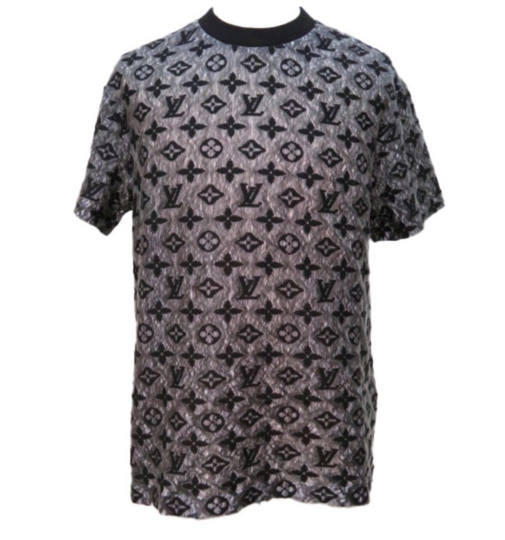 【未使用】ルイヴィトン メンズ Tシャツ ブラック/グレー