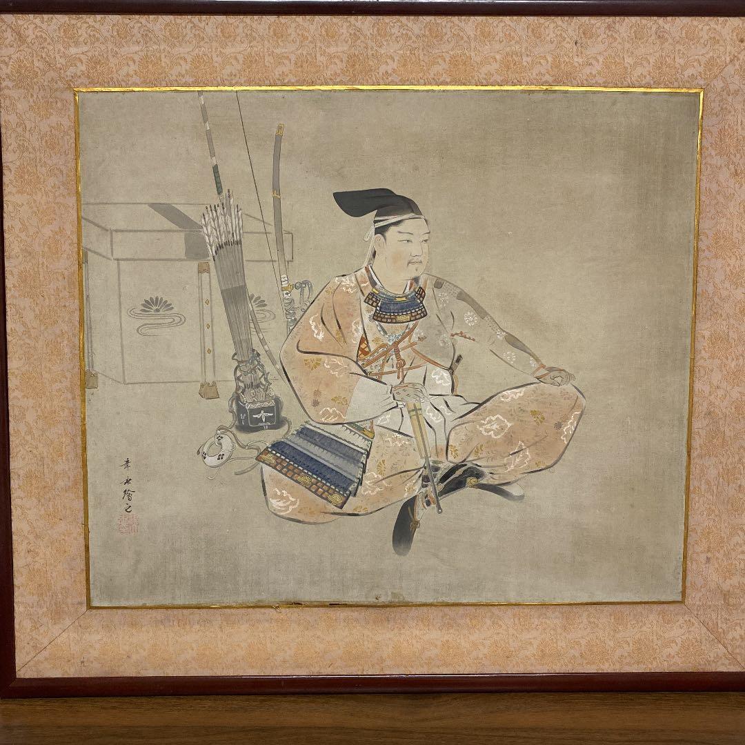 日本画　歴史画　楠木正成公