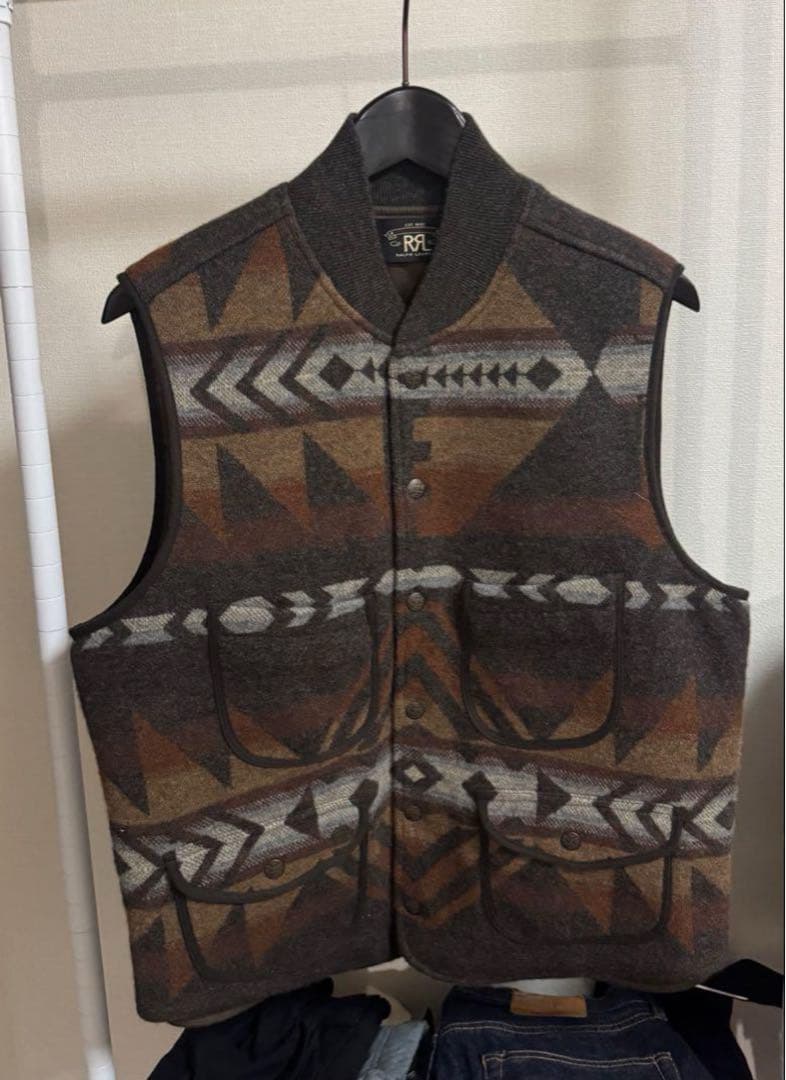 DoubleRL ウールカシミヤ スナップフロントベスト