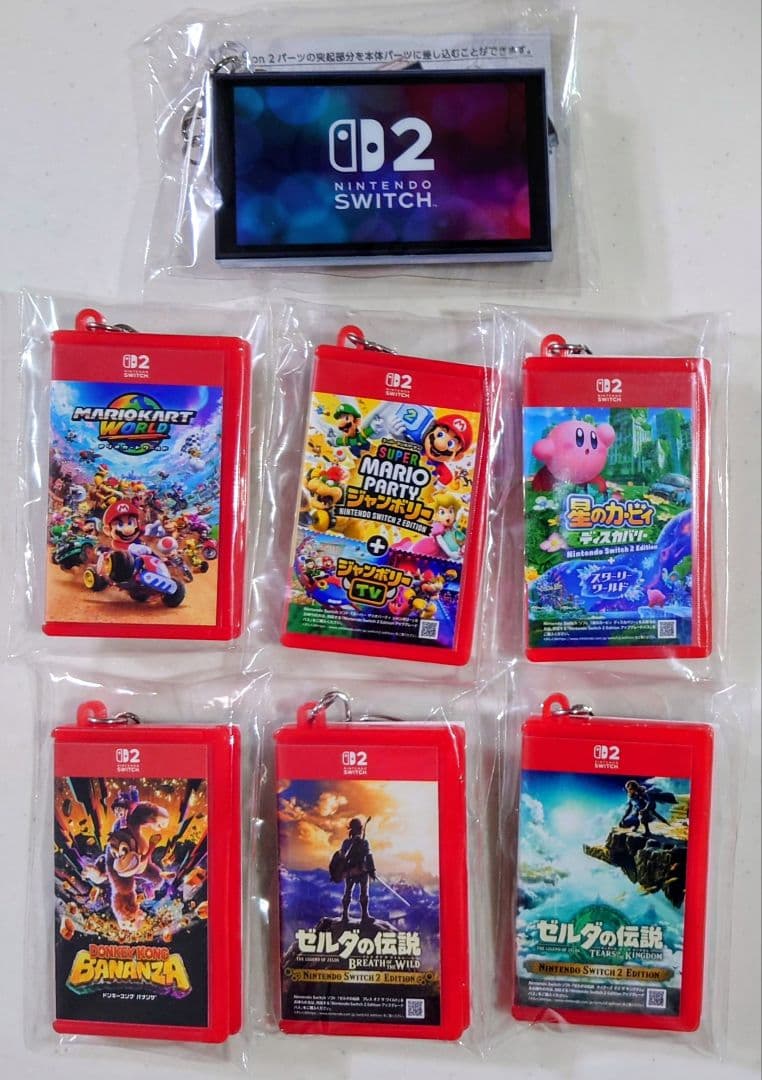 Switch2ソフトパッケージ型キーホルダー　6種+アクリルキーホルダー