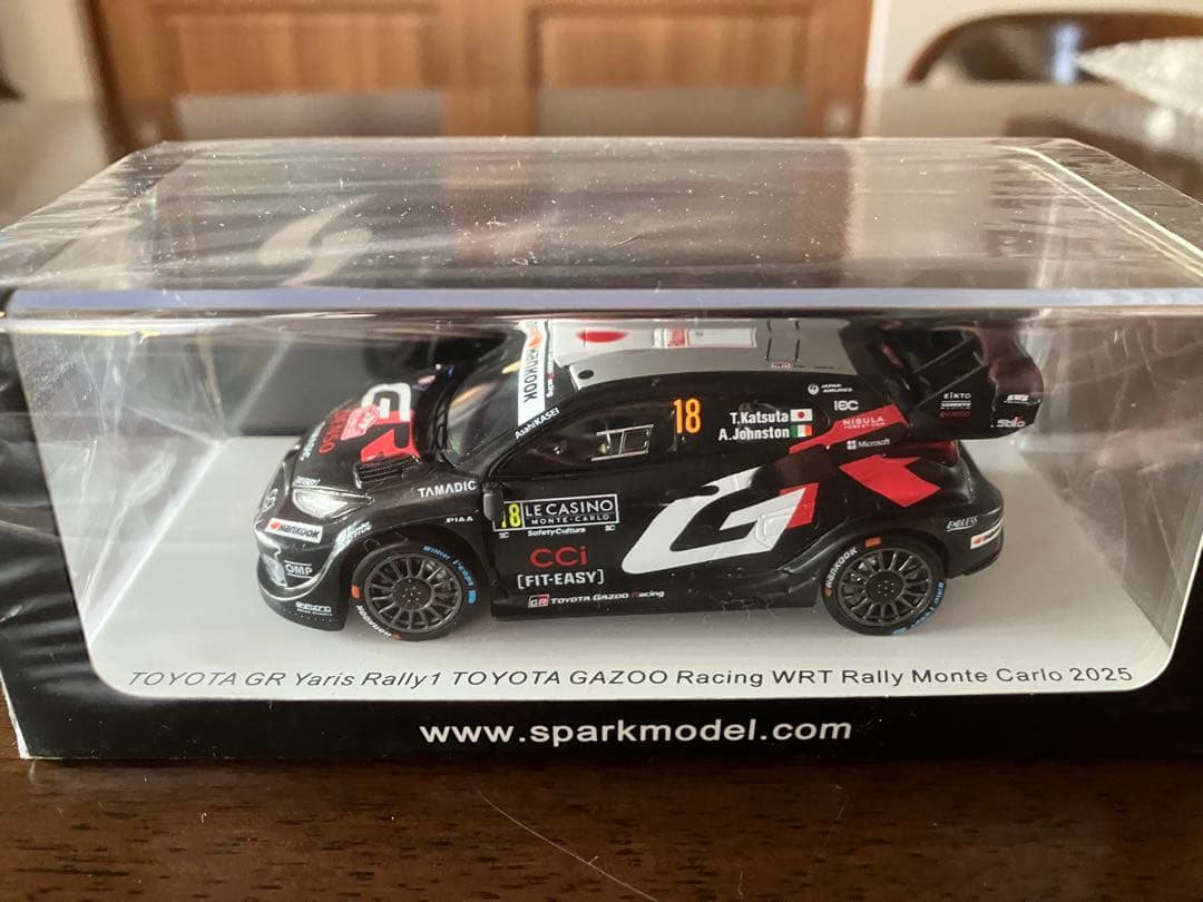 1/43スパークモデルトヨタGRヤリスラリー1 モンテカルロ 2025No18