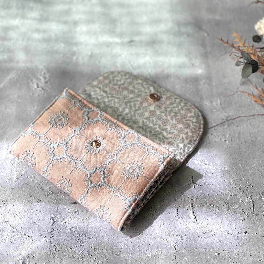 ⚮̈ミナペルホネン　anemone beige コンパクトウォレット　ミニ財布