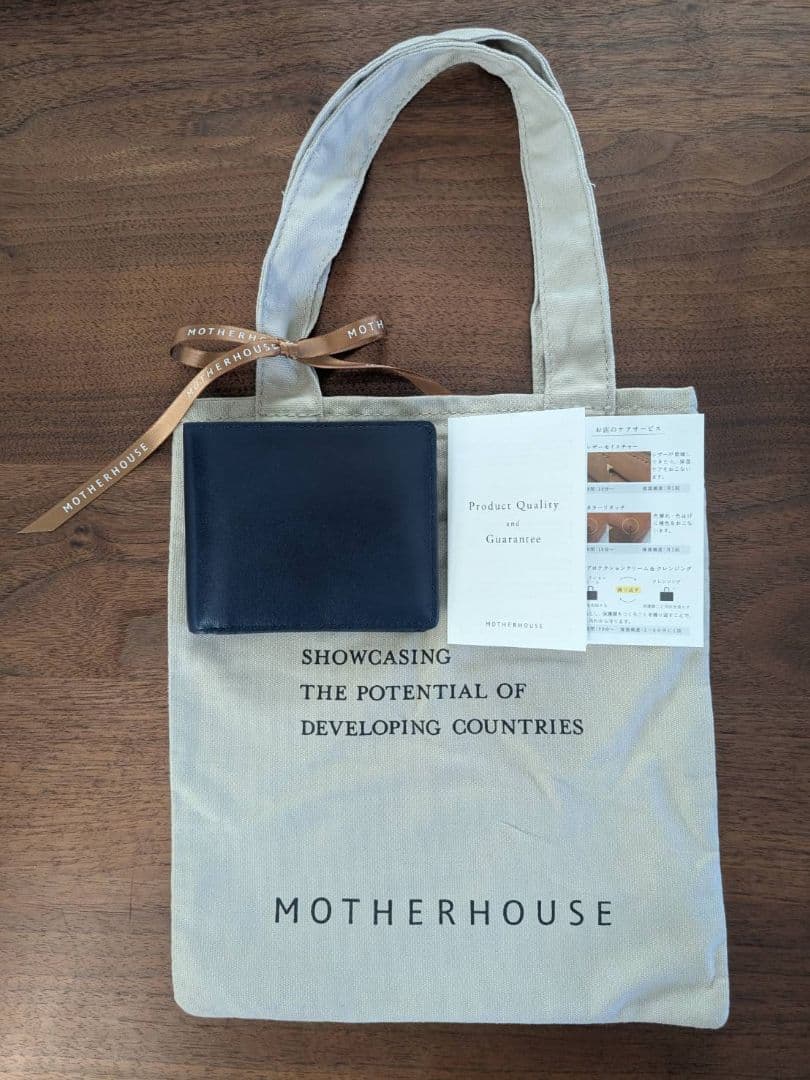 MOTHERHOUSE Wallet Navy / マザーハウス 財布 ネイビー