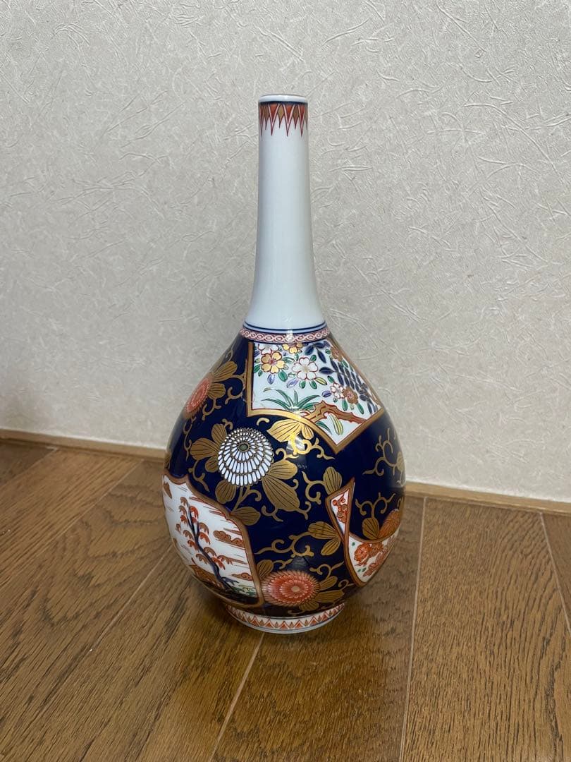 其泉　琳派古伊万里　一輪差　其泉作　其泉有田焼