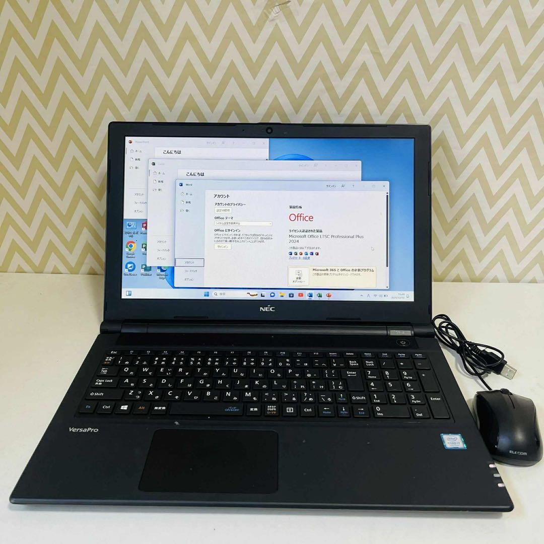 T3 NECノートパソコンi7メモリ8G第7世代　高速Windows11オフィス