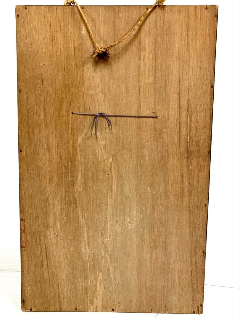 石見神楽面◆鍾馗◆乾漆 特大 壁掛け 在銘 招福 蔵出し