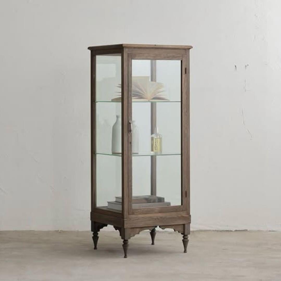 【タロスケ】icca イッカ ガラス ショーケース キャビネット