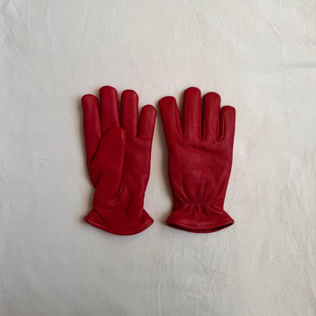 小物 churchill red leather glove sullen