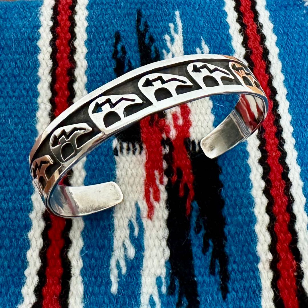 インディアンジュエリー　ホピ族　ヴァーン・マンスフィールド　バングル