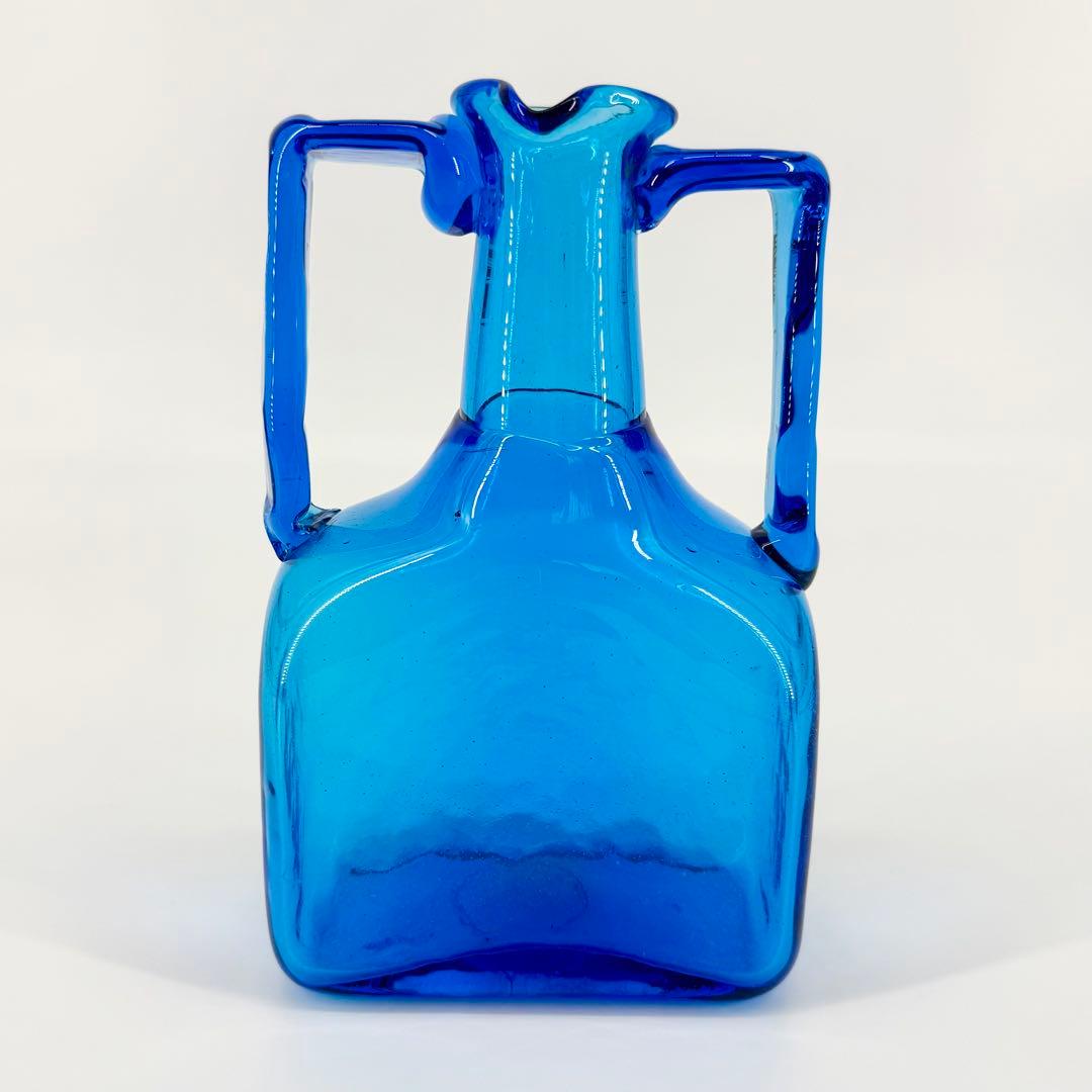 両手付瓶［ブルー］ / 倉敷ガラス 小谷眞三