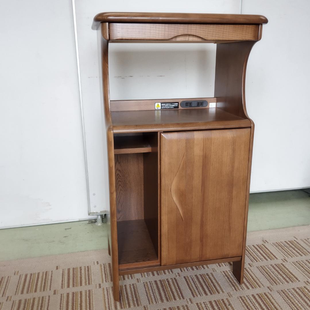 Karimoku カリモク 電話台 FAX台 飾り棚 リビング収納