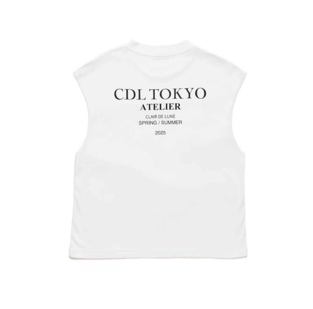 CDL TOKYO タンクトップ ホワイト 2025 カットオフ　ノースリーブ