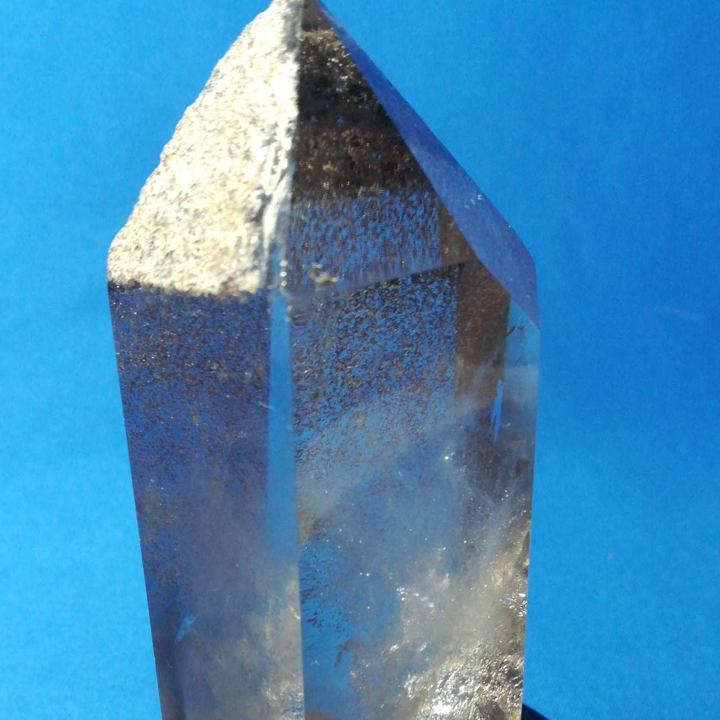 天然石　水晶原石　水晶ポイント　台座付き