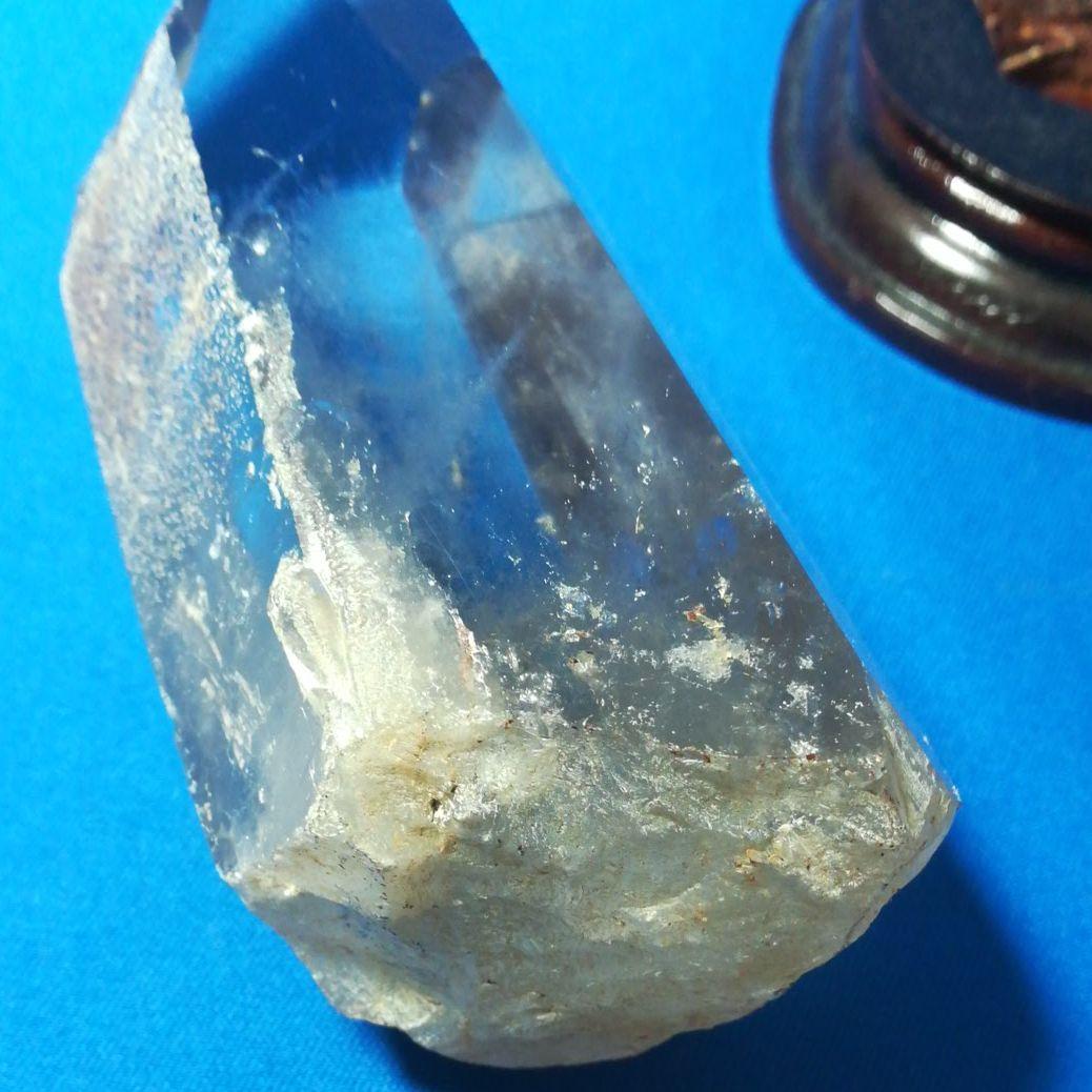 天然石　水晶原石　水晶ポイント　台座付き