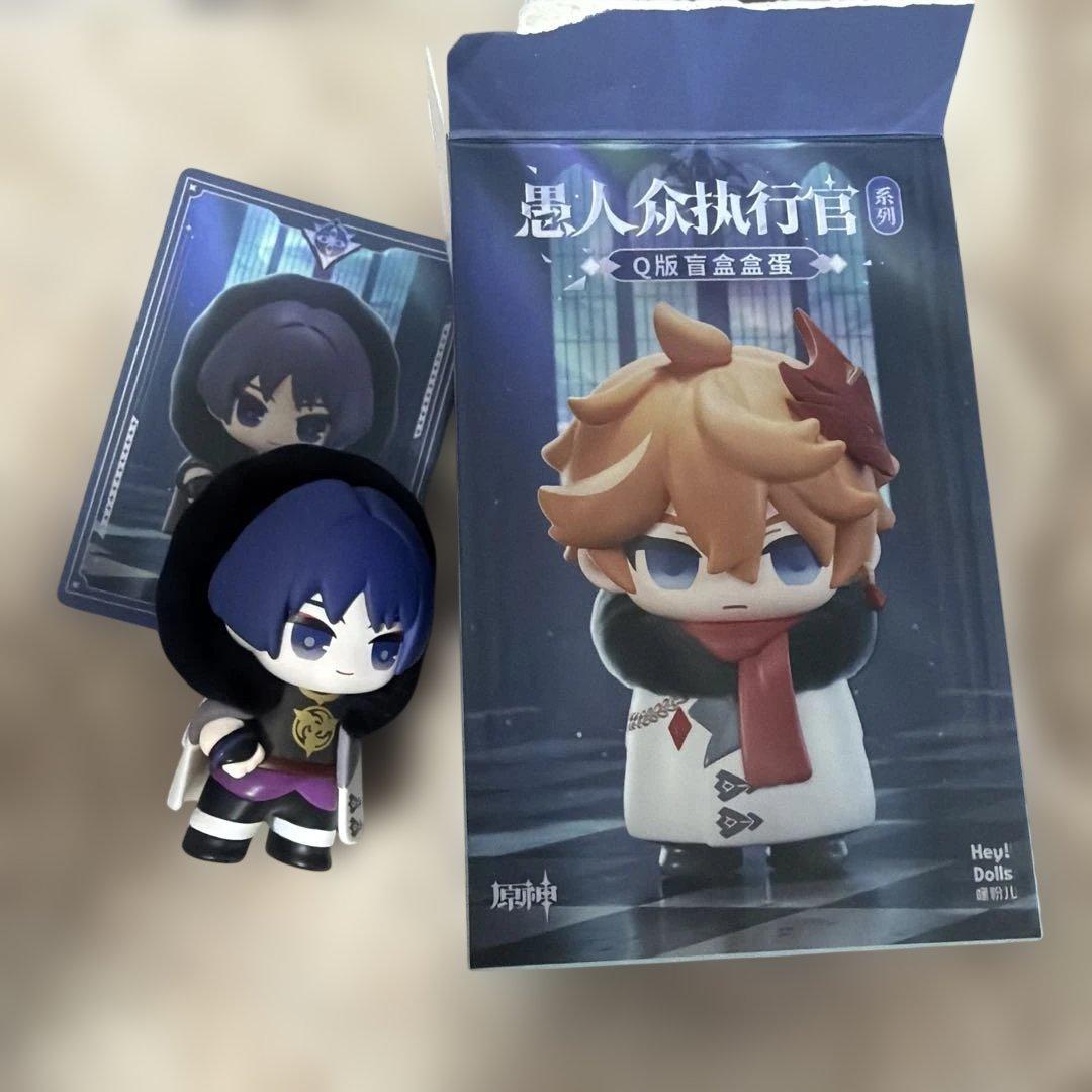 原神　スカラマシュ　ミニフィギュア&ホログラムカード