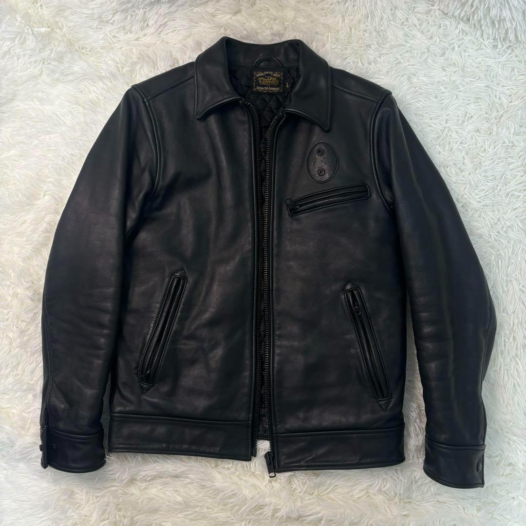 極美品✨クーティ レザー ライダース 本革　シングル ジップ　降谷　KJ