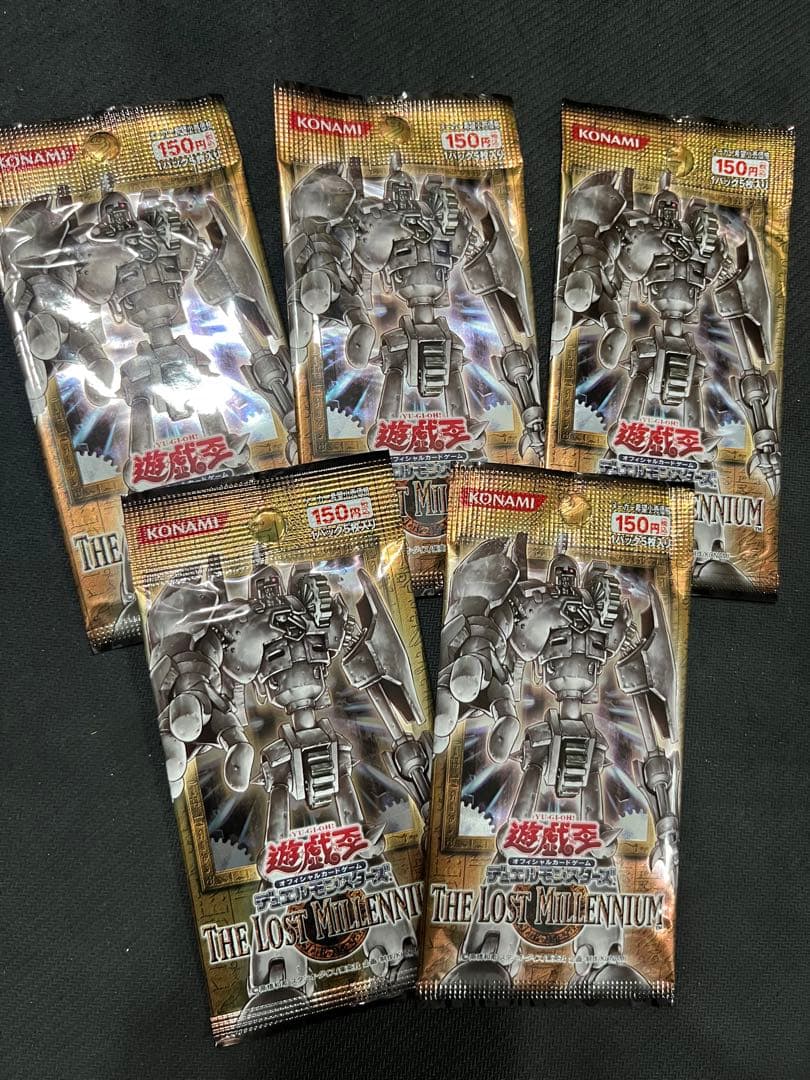 遊戯王 新品未開封 5パック セット ザロストミレニアム 絶版