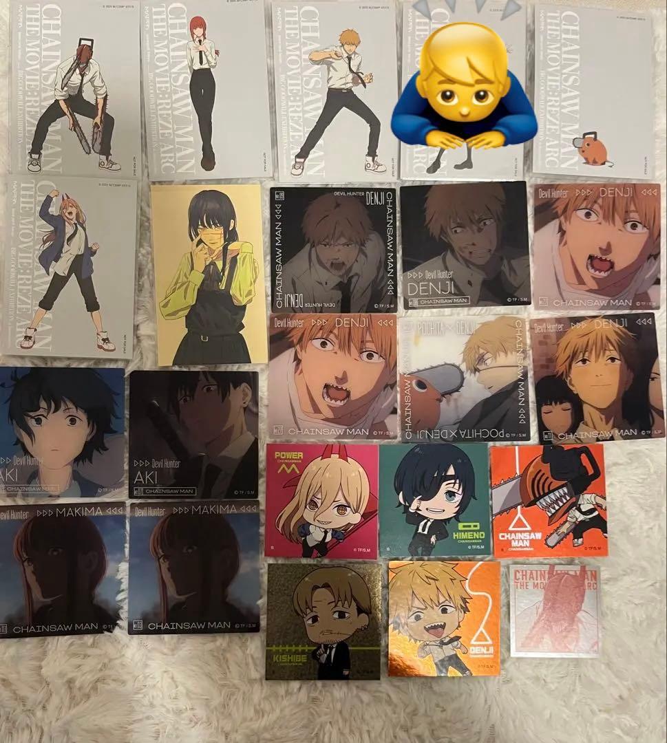 チェンソーマン グッズまとめ売り 缶バッジ アクスタ ポストカード 100点以上
