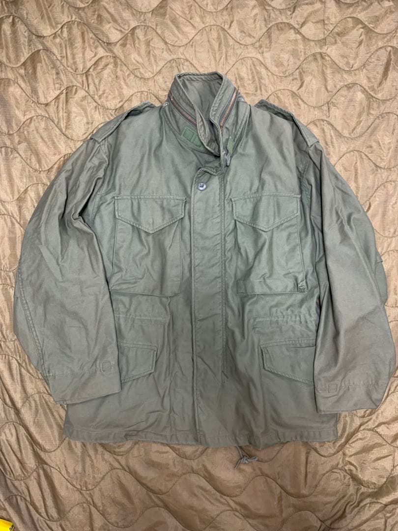 希少サイズ　M-65 米軍実物　3rd ブラスジップ　vintage アメリカ