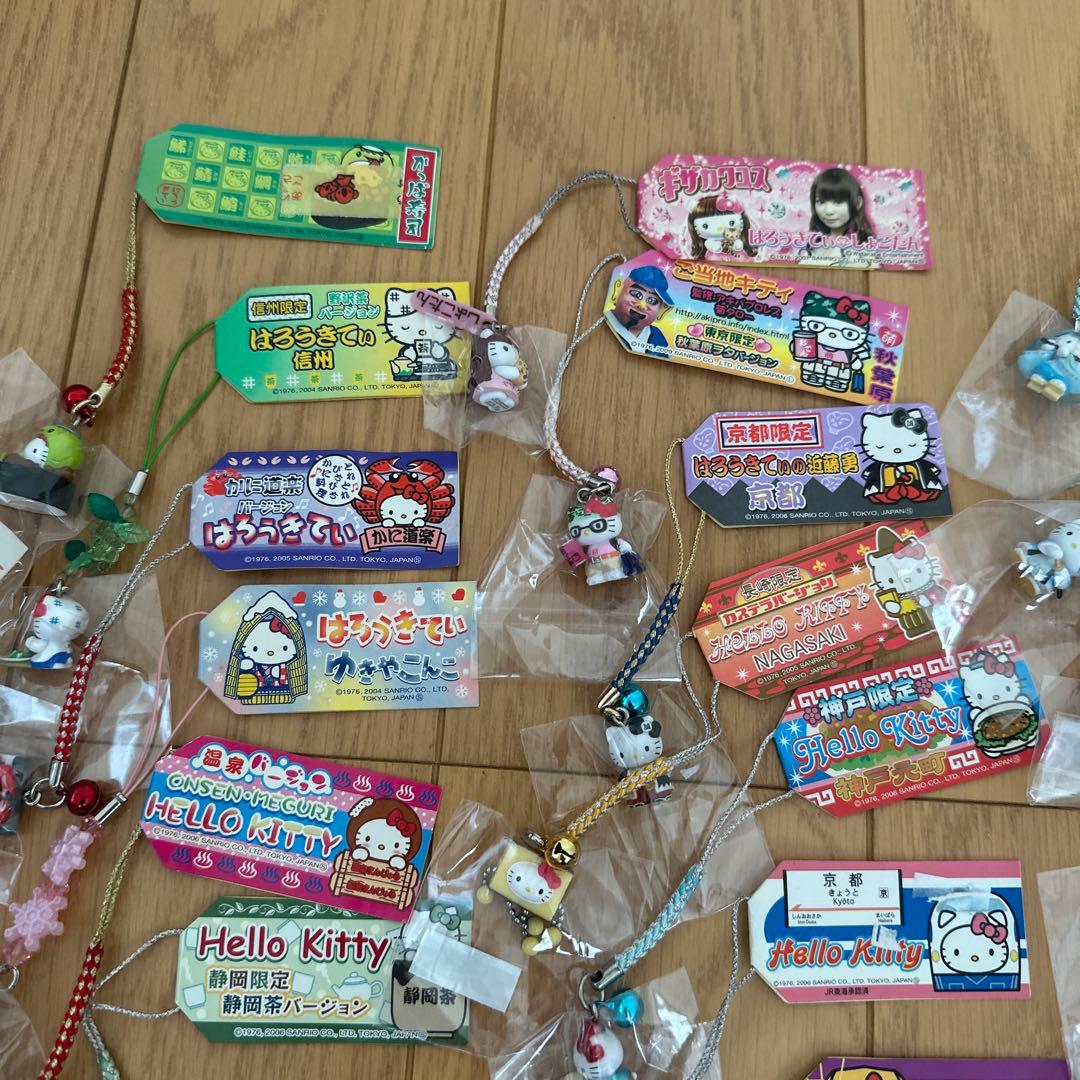 サンリオ ご当地キティ ストラップ タオル バッグ セット 秋葉原 しょこたん