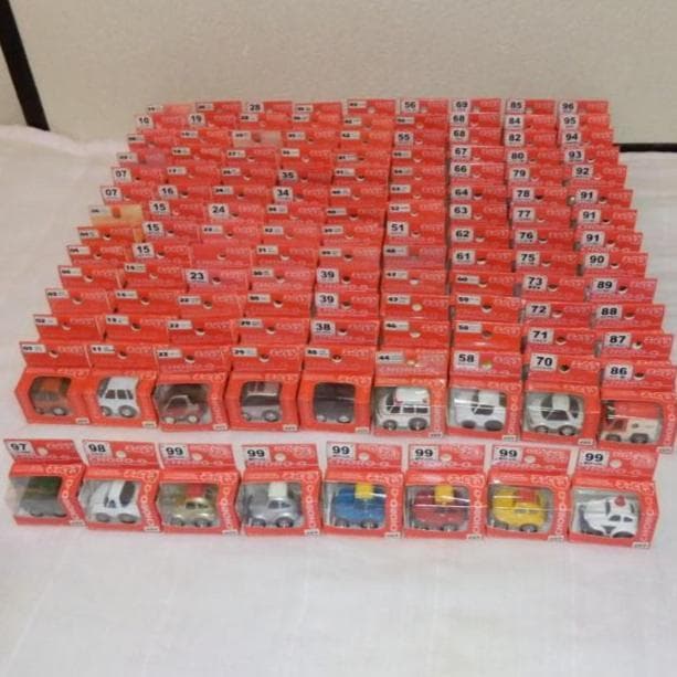 ❤️②新品５０台★No.１～９９分割売り❤️重複なし★チョロQ★赤箱セット★旧車
