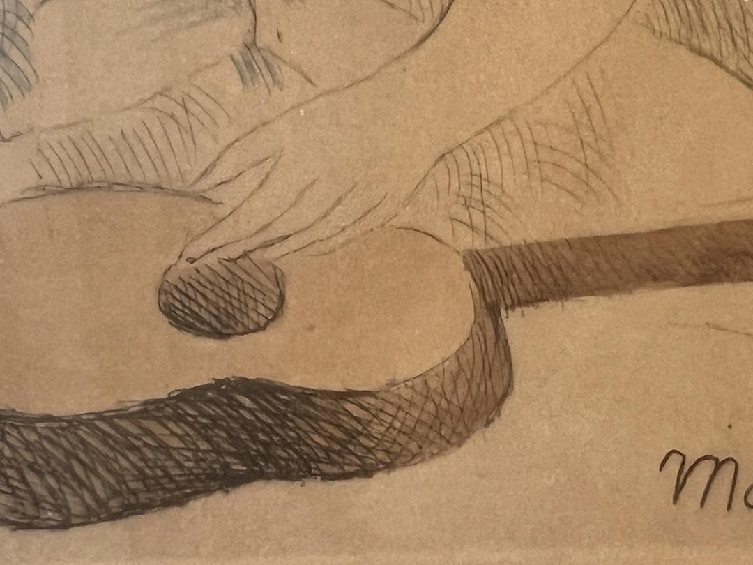 マリー・ローランサン（1883-1956）のオリジナル・エッチング 一部彩色有