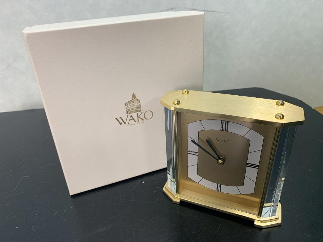 Y☆531 WAKO クリスタル置時計