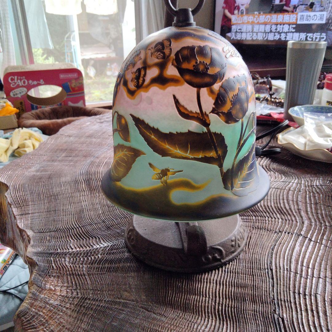 エミール　ガレ風吊りランブ